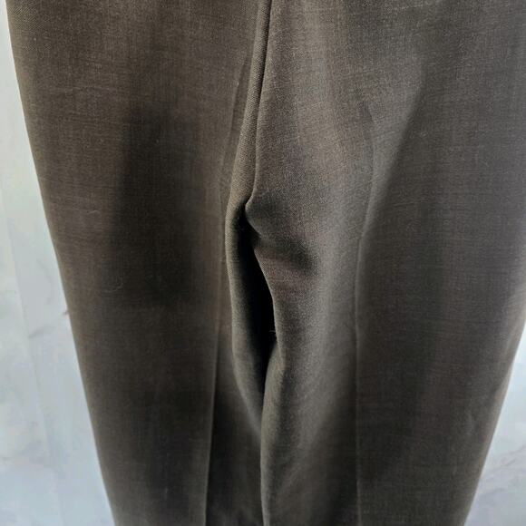 & Other Stories Pants Womens 6 Brown Chocolate High Rise Wide Leg Trouser Wool - Picture 7 of 11